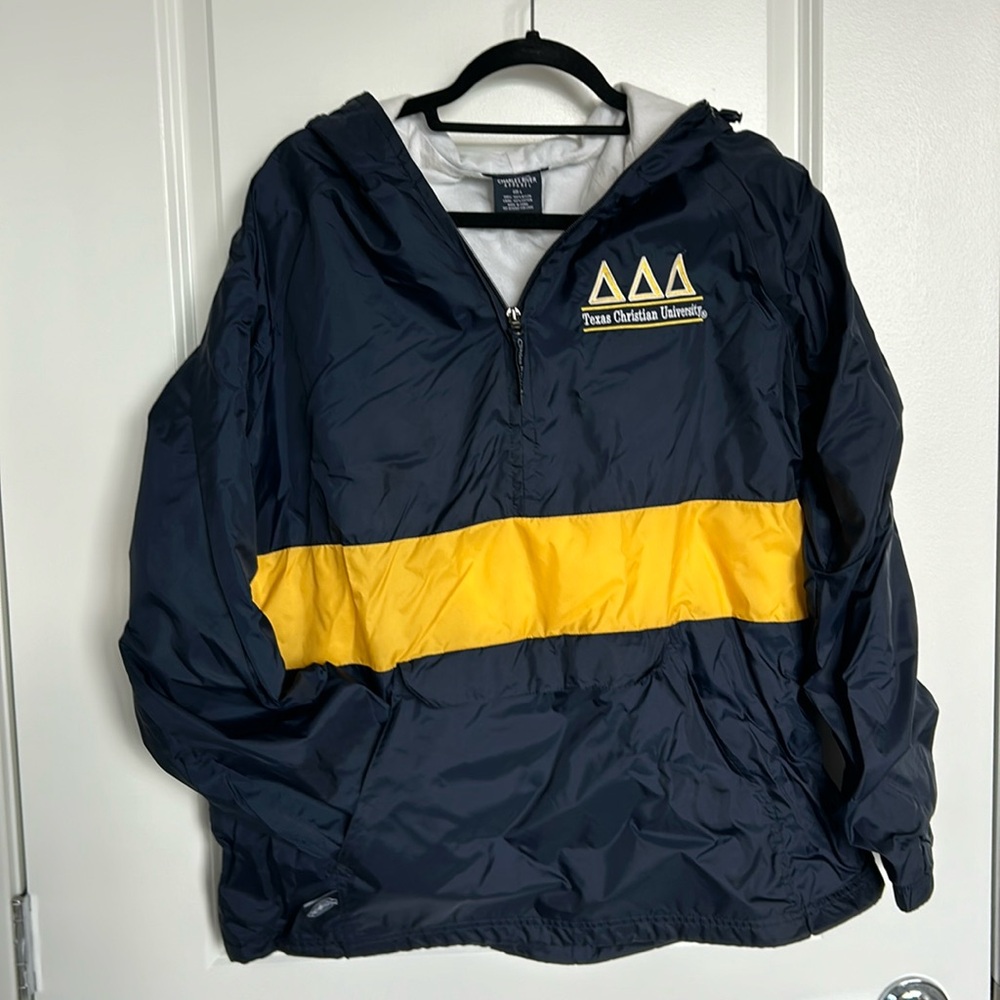 Charles River x Tri Delta rain jacket pullover